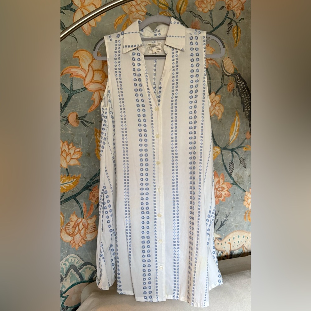 Current/Elliott Sleeveless Jane Daisy Stripe Dress with Pockets Size 0